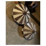 Matching stain glass lamp shades 