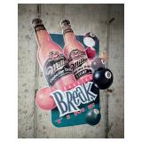 Tin beer signs 