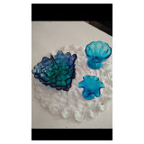 several pieces glass warel