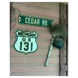 Vintage us 131 heavy metal sign 