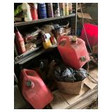 Several gas cans 