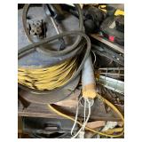 Several extension cords 