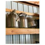 Stainless milk pails 