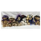 Boyd Bears - with hats, (6) plush