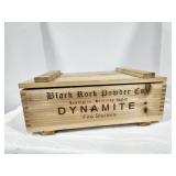 Black Rock Powder Dynamite Wood Box