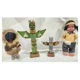 Eskimo Dolls & Totem Poles