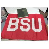 Ball State University Yearbook & flag