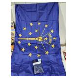 Indiana State Flags, one is still new in package