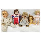Dolls, Vintage, well loved