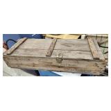 Wood Ammo Box, rope handles