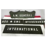 Wood signs, Automobile brands