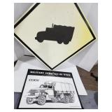 Military Troop Carrier Truck Signs