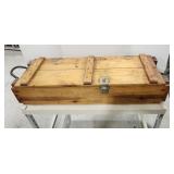 Wood Ammo Box, rope handles