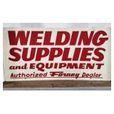 Forney Welding Sign, metal, 2 sided