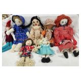 Cloth & yarn dolls,