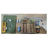 Miniature accessories for toy train sets