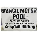 Muncie Motor Pool Sign