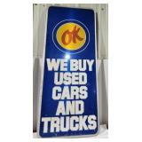 OK Used Cars & Trucks Sign