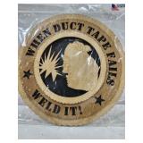 Welding Sign, made of wood in USA