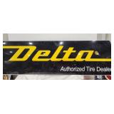 Delta Tire Dealer Sign,  Metal