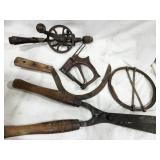 Hand trimmers, weed scythe