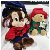 Plush Fievel Mouse & Paddington Bear