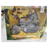 Kawasaki toy bike & rider, World Peacekeepers