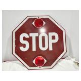 Stop Sign with reflectors
