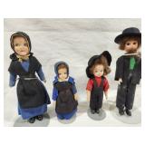 Dolls, vintage, Amish family (4)