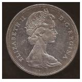 Canadian Silver Dollar Coin 1965