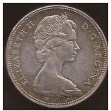 Canadian Silver Dollar Coin 1966