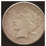 Peace Silver Dollar Coin 1922 S