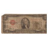 Red Seal Two Dollar Bill
