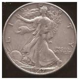 Walking Liberty Silver Half Dollar Coin