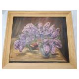 Painting by Cleo Moffitt, Lilacs