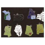State Charms, Not marked sterling