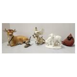 Animal figurines, Cow, Mouse, sheep