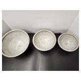 Metawood Pottery Mixing Bowl Set