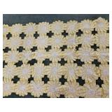 Crocheted White & Yellow Cover