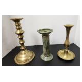 Brass Candle Sticks (3) NOT matching