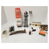 HO Train set accessories, water tower