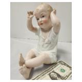 Porcelain / Bisque Piano Baby, Delicate