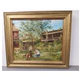 Painting Cleo Moffitt 1971, Muncie, IN