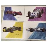 Race Cars Prints (4) Winn 1968