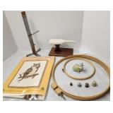 Sewing Supplies, hoops, thimbles