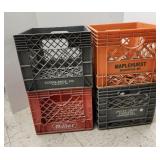 Plastic Milk Crates, (4), Maplehurst