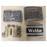 Brass Belt Buckles (4)