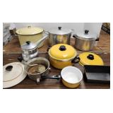 Cooking kettles, pots, pans