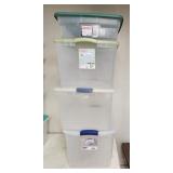 Plastic Storage Totes (4)