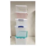 Plastic Storage Totes (5)